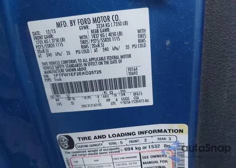 2014 Ford F-150 Stx from USA, damaged, VIN 1FTFW1EF2EKD25725